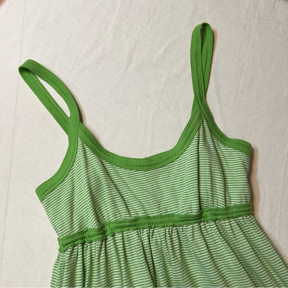VS PINK// NWT Vintage Striped Tank Dress in Green/White